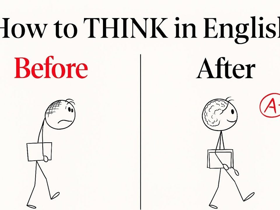 Personne travaillant et s’entraînant à penser en anglais