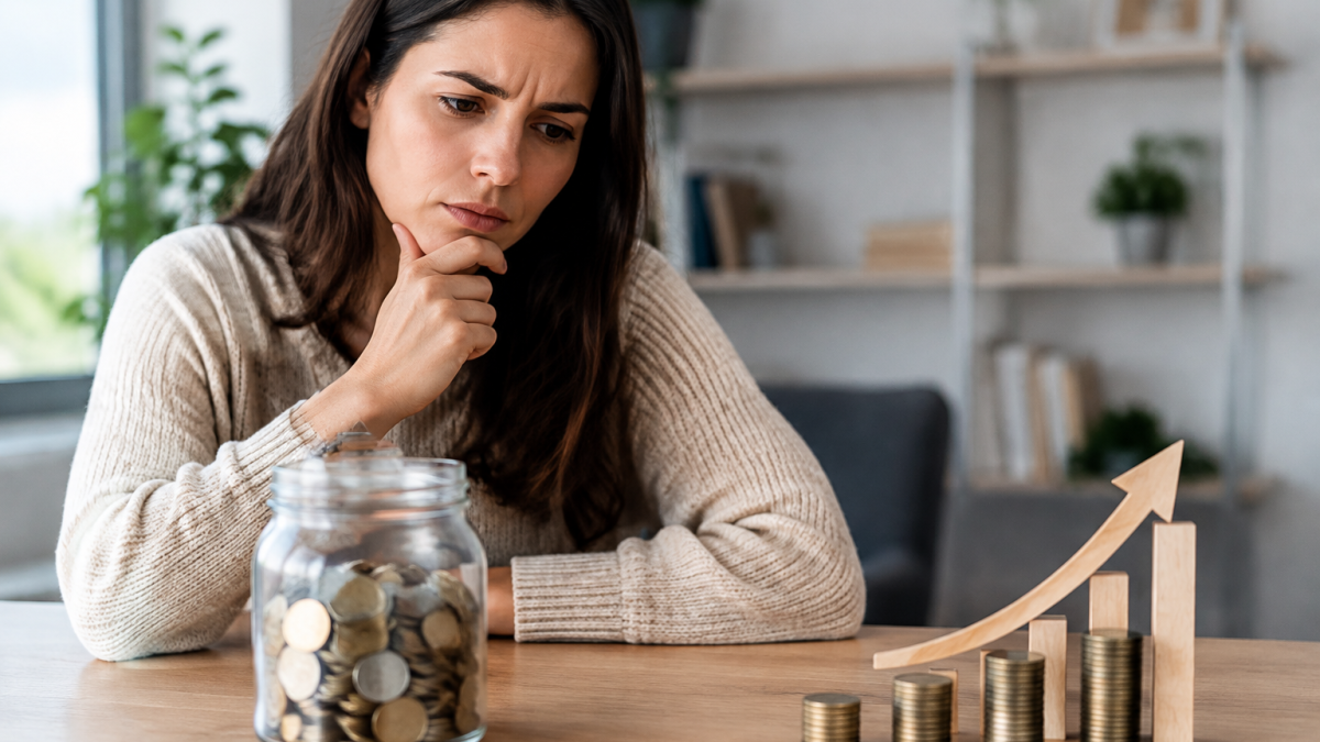 Personne analysant son épargne et ses options d’investissement à long terme