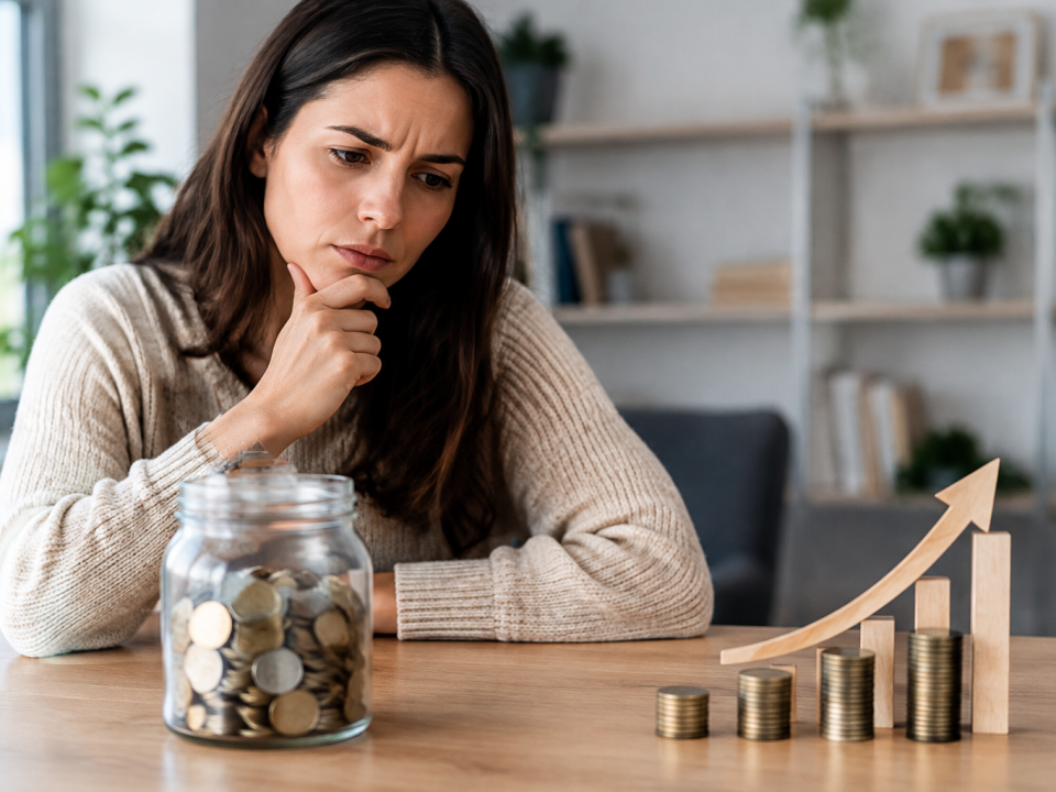 Personne analysant son épargne et ses options d’investissement à long terme