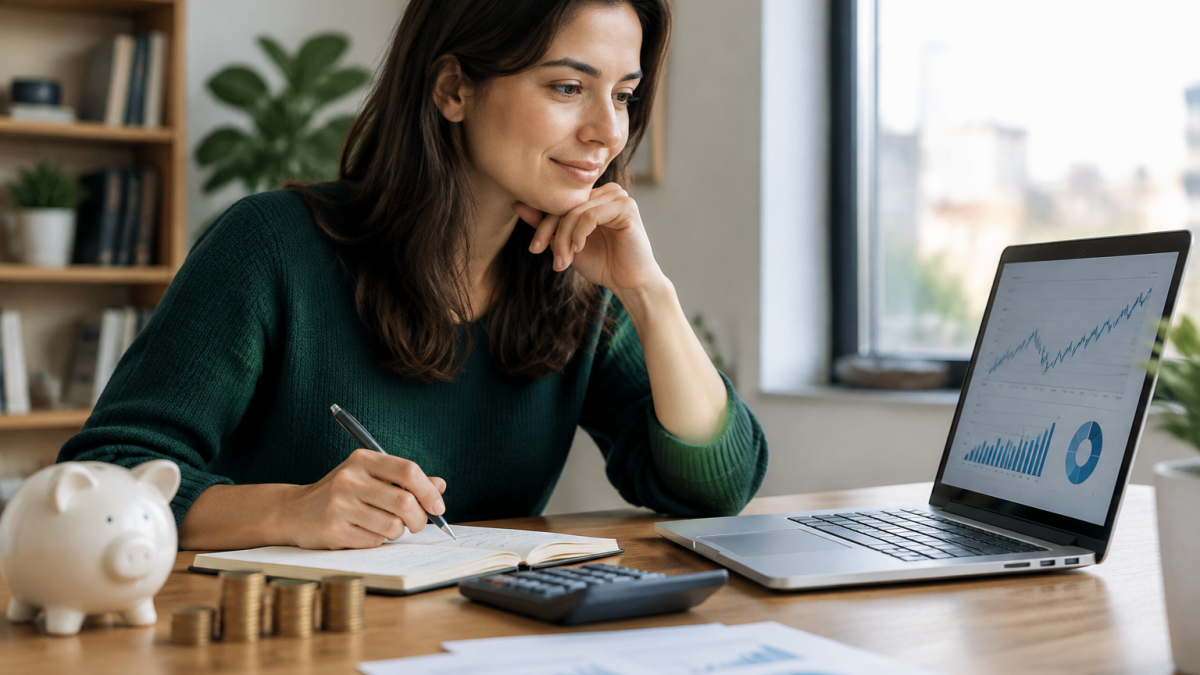 Personne analysant sa stratégie pour investir correctement