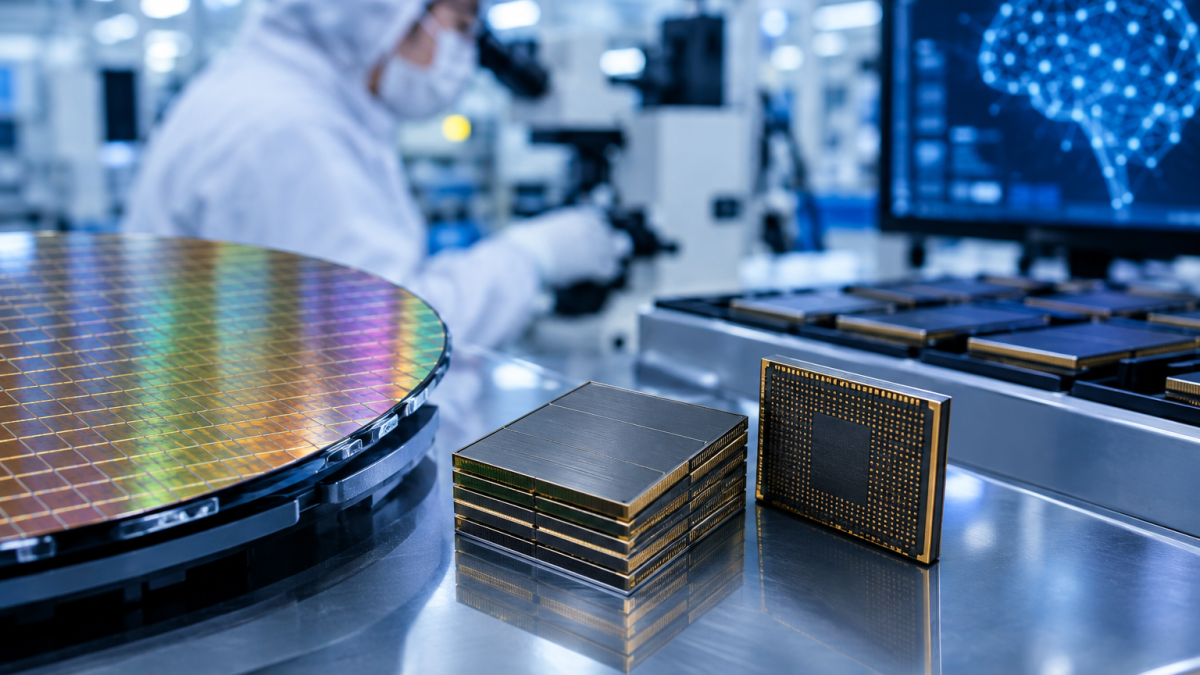 Infrastructure de production de puces mémoire HBM pour l’intelligence artificielle