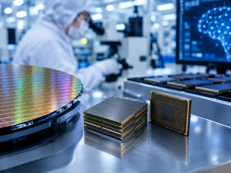 Infrastructure de production de puces mémoire HBM pour l’intelligence artificielle